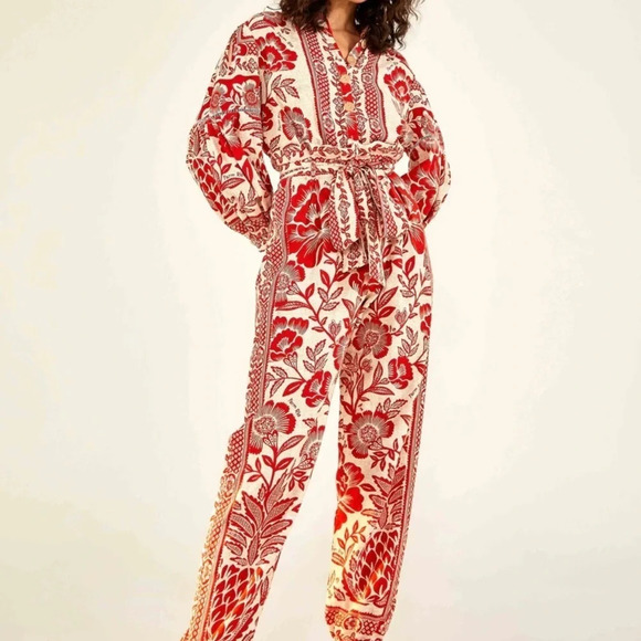 NWT FARM RIO PINEAPPLE GARDEN JUMPSUIT SIZE XS - Picture 2 of 16